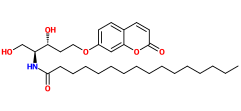 (image for) MC012198 2,4-Dideoxy-5-O-(2-oxo-2H-chromen-7-yl)-2-(palmitoylamino)-D-erythro-pentitol